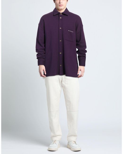 Buscemi Purple Jacket Cotton, Polyester, Elastane for men