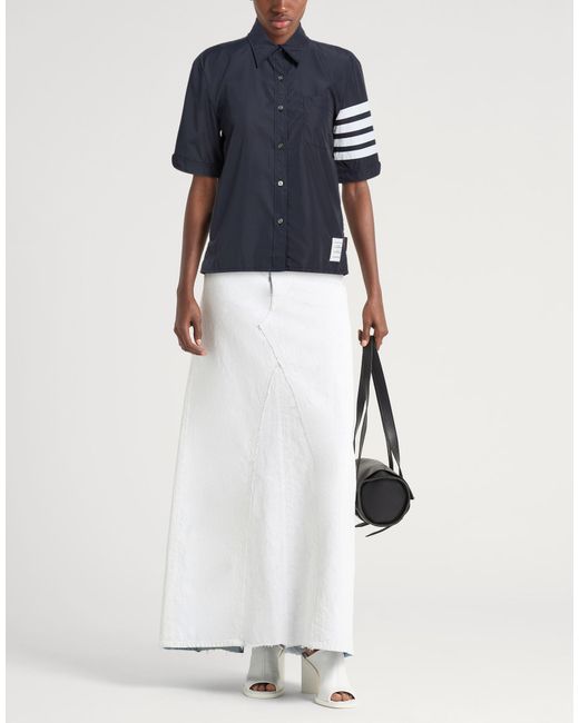 Thom Browne Blue Shirt Polyester
