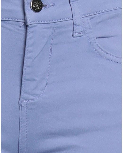 Rebel Queen Blue Pants Cotton, Polyester, Elastane