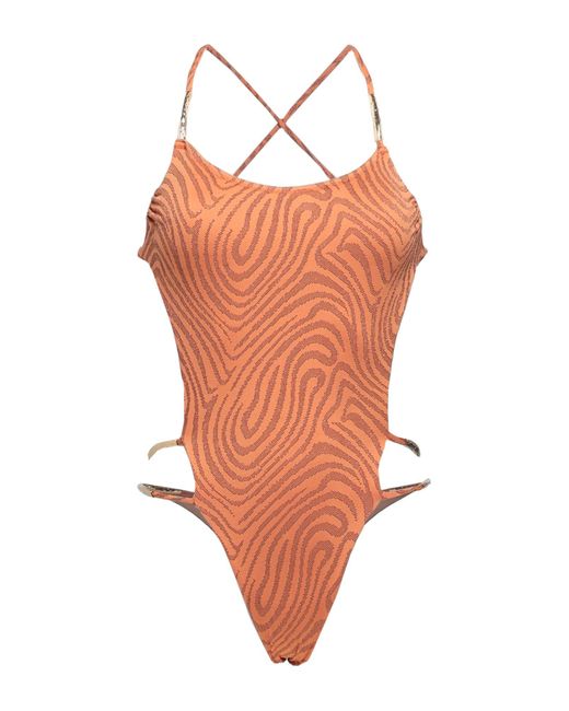 Miss Bikini Orange One-piece Swimsuit