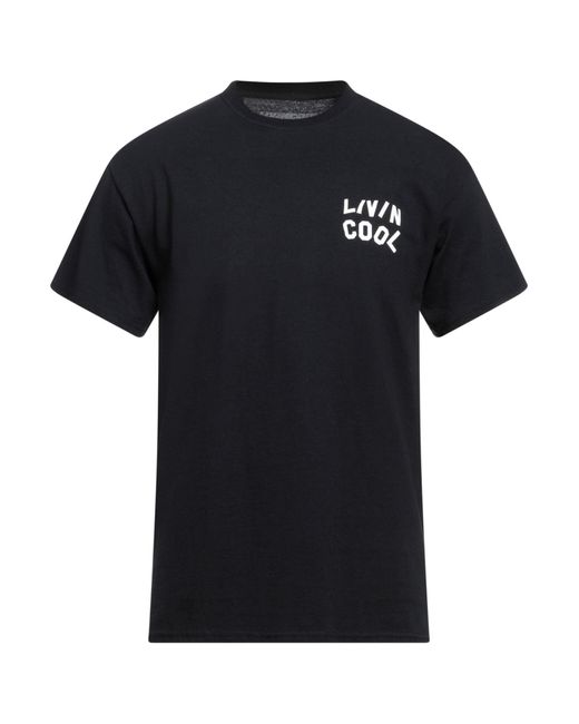 LIVINCOOL Black T-shirt for men