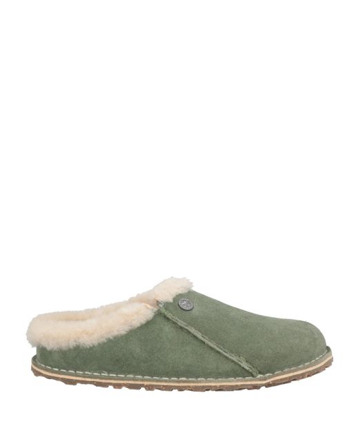 Birkenstock Green Zermattpre Military Mules & Clogs Leather