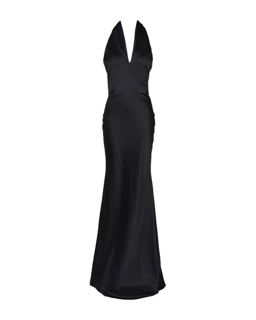 ACTUALEE Black Maxi Dress