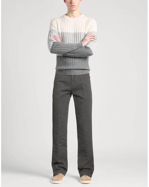 Massimo Alba Gray Pants Cotton, Hemp for men