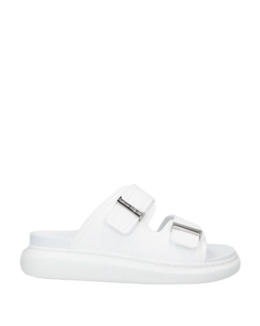 McQueen White Hybrid Rubber Slides