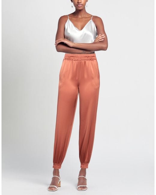 PT Torino Red Rust Pants Triacetate, Polyester