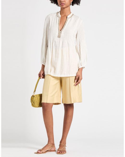 Top 120% Lino de color White