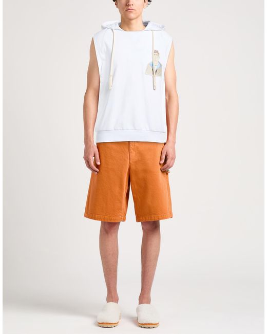 MSGM White Sweatshirt Cotton for men