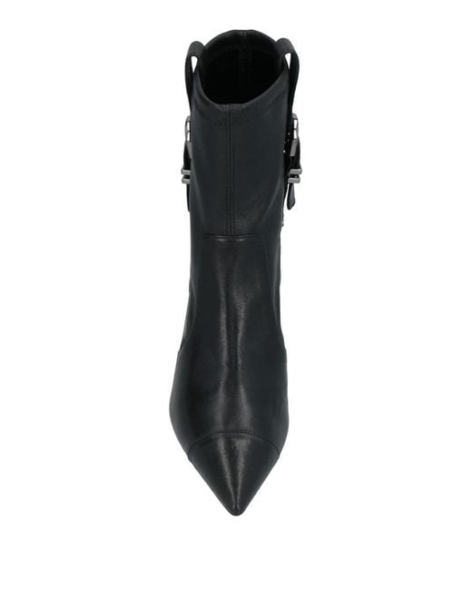 Stuart Weitzman Black Ankle Boots Leather