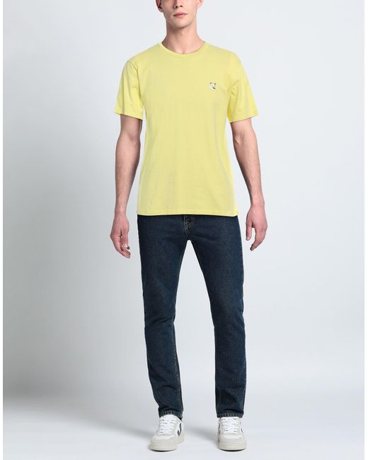 Maison Kitsuné Yellow T-shirt for men