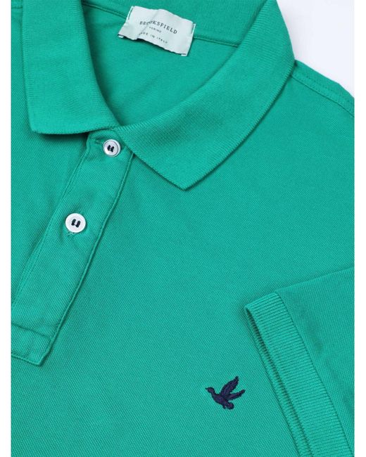 Brooksfield Poloshirt in Green für Herren