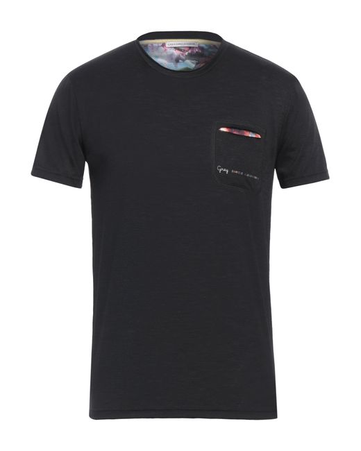 Grey Daniele Alessandrini Black T-shirt for men