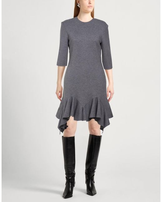 Givenchy Gray Midi Dress Wool