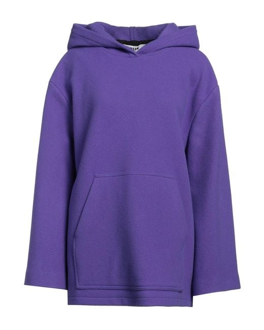 MSGM Purple Sweatshirt Virgin Wool, Polyamide