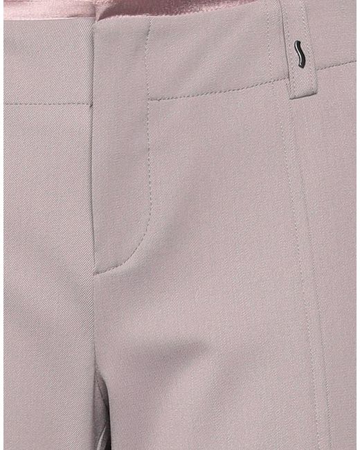 Ssheena Gray Pants Polyethylene, Virgin Wool, Elastane