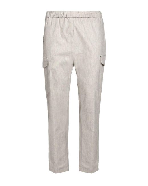 Brian Dales Gray Light Pants Wool, Polyamide, Cashmere, Elastane for men
