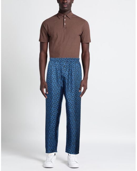 Versace Blue Trouser for men