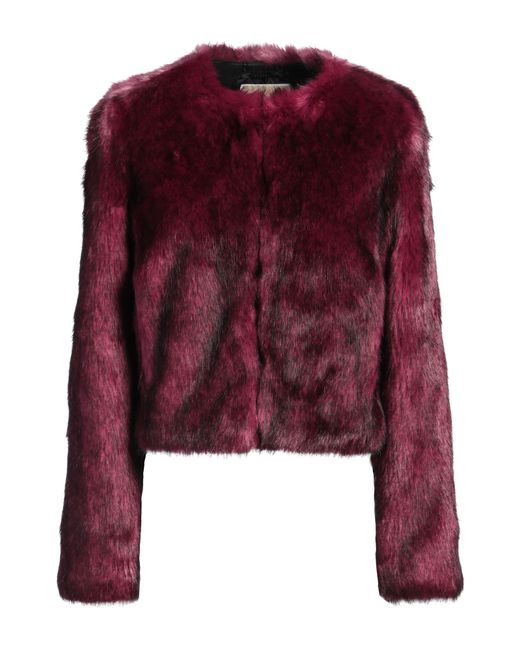MICHAEL Michael Kors Red Shearling & Teddy
