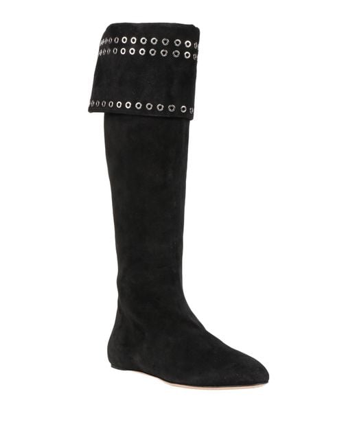 McQueen Black Boot Leather