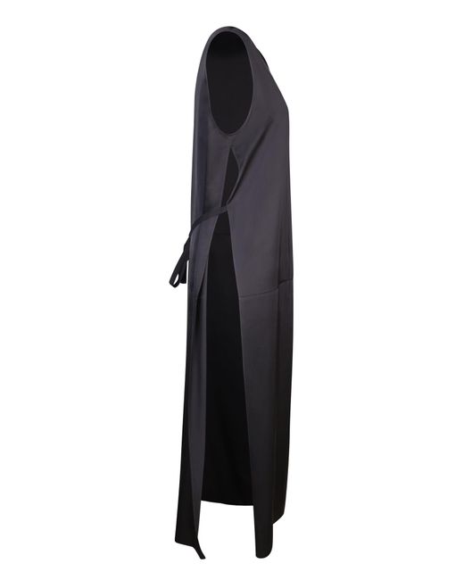 Robe longue MM6 by Maison Martin Margiela en coloris Black