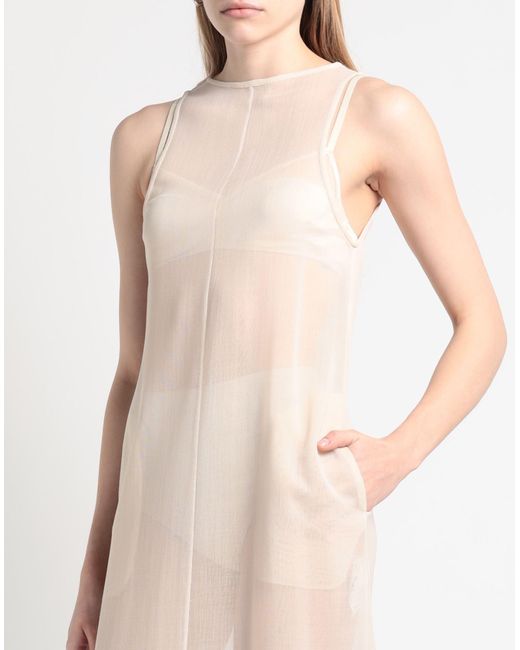 Auralee White Midi Dress