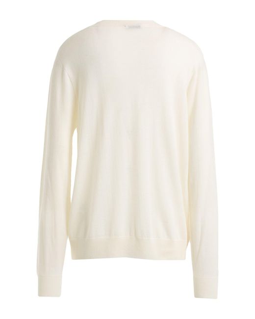 Peserico White Sweater Merino Wool