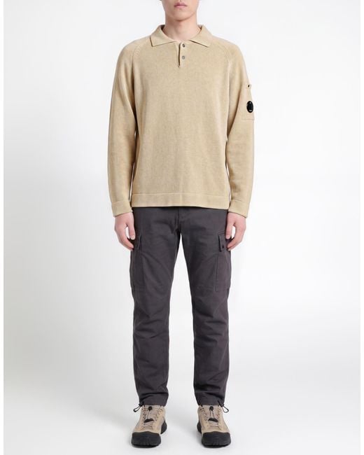C P Company Natural Khaki Sweater Cotton for men