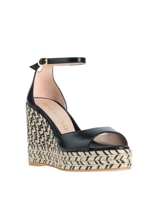 Stuart Weitzman Metallic Espadrilles Soft Leather