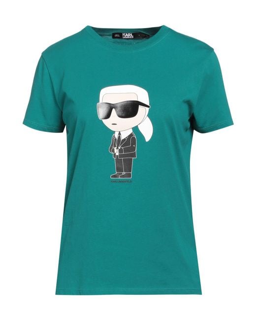 Karl Lagerfeld Green Ikonik 2.0 Karl T-Shirt T-Shirt Organic Cotton