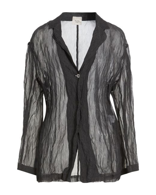 Alysi Black Shirt Cotton, Metal
