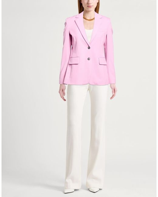 Grifoni Pink Blazer Polyester, Virgin Wool, Elastane
