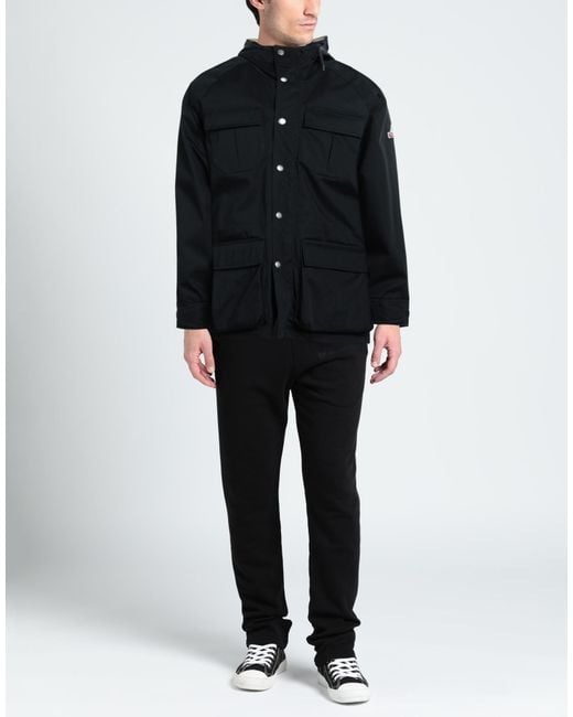 Holubar Black Overcoat & Trench Coat for men
