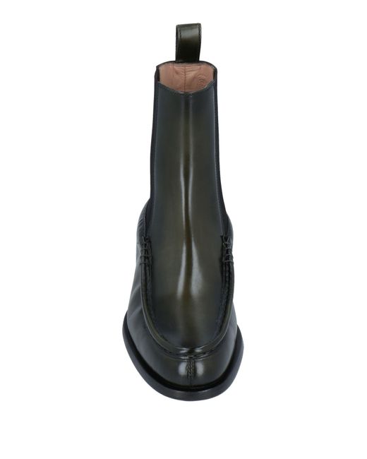 Santoni Black Ankle Boots