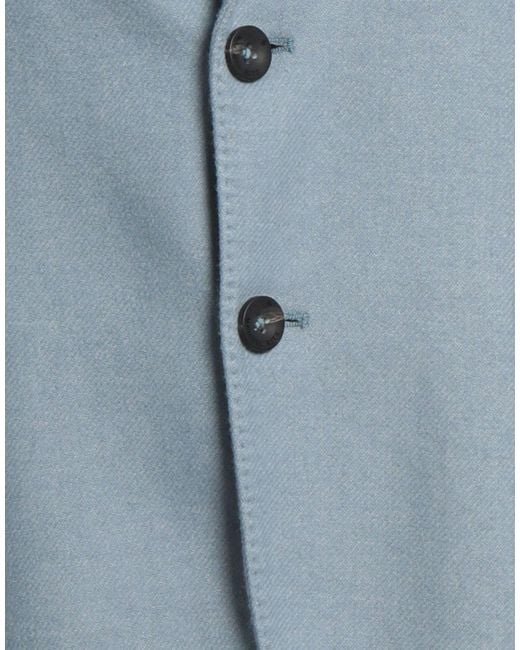 Manuel Ritz Blue Blazer Virgin Wool, Polyester for men