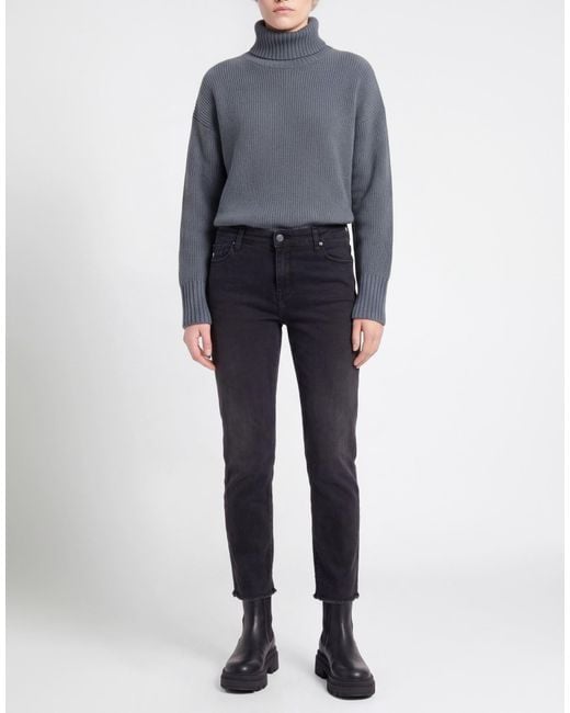 ViCOLO Black Pants Cotton, Polyester, Viscose, Elastane