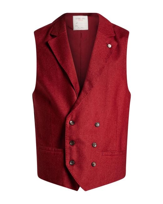 L.b.m. 1911 Red Waistcoat for men