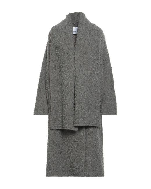 Erika Cavallini Semi Couture Gray Coat