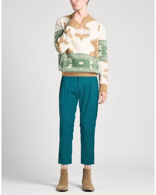 BE ABLE Blue Deep Pants Wool, Elastane for men
