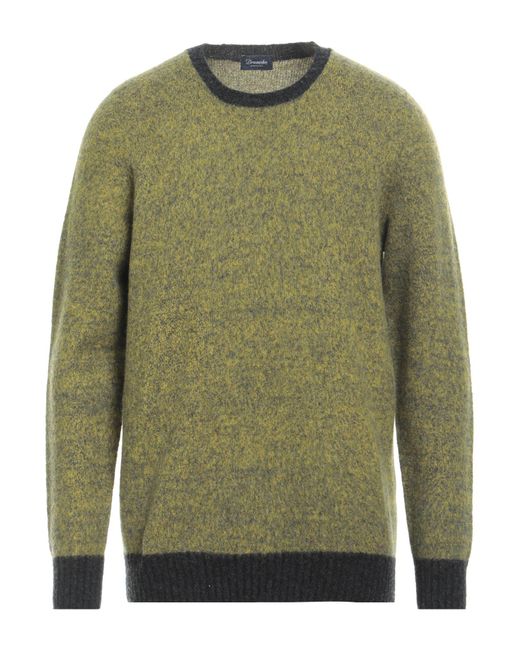 Drumohr Green Acid Sweater Lambswool for men