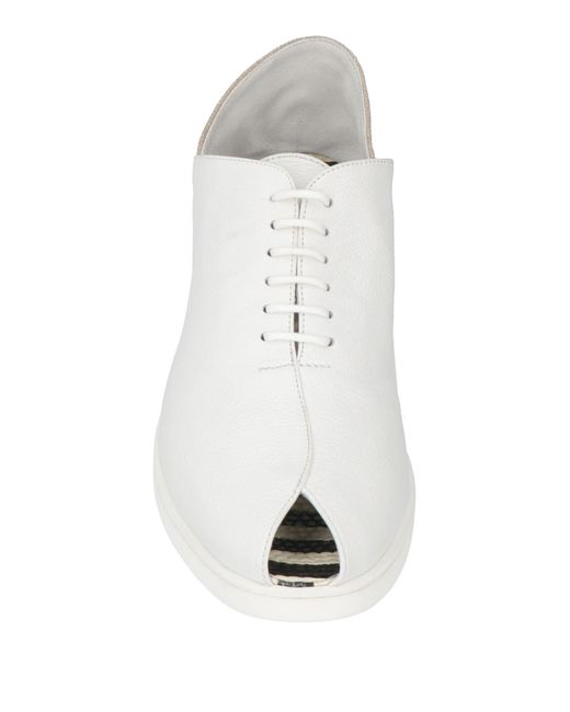 Stephen Venezia White Lace-up Shoes