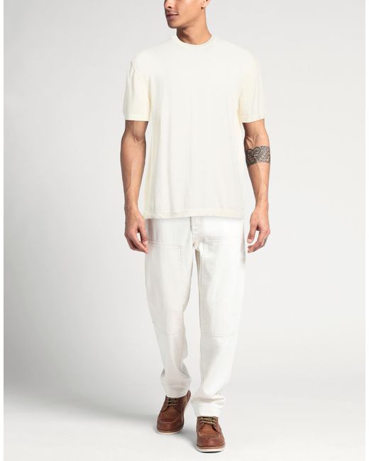 Cruna White Jumper for men