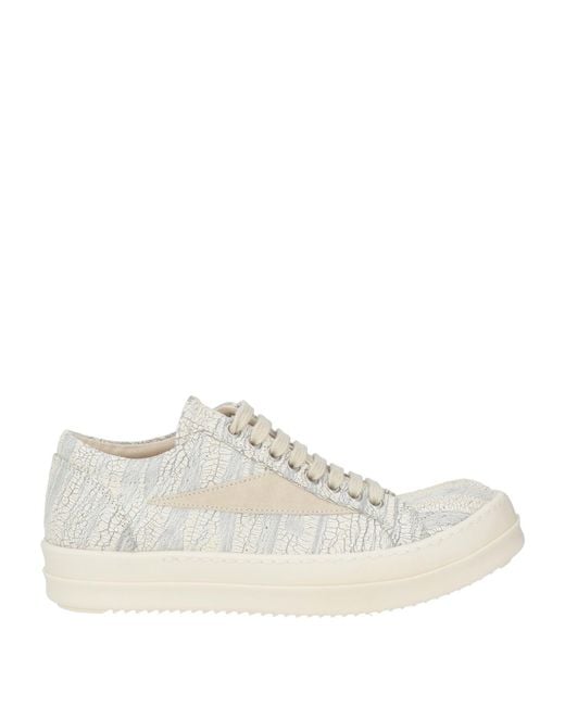 Rick Owens White Sneakers Leather