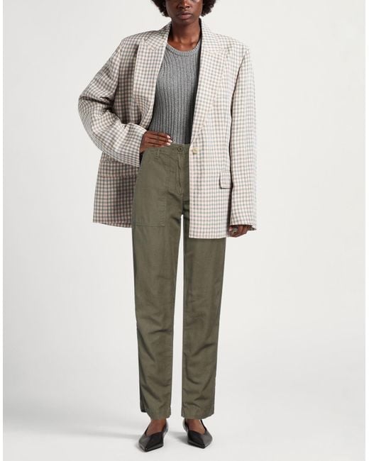 Hartford Green Pants Cotton, Linen