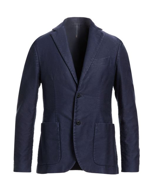 Montedoro Blue Blazer Cotton for men