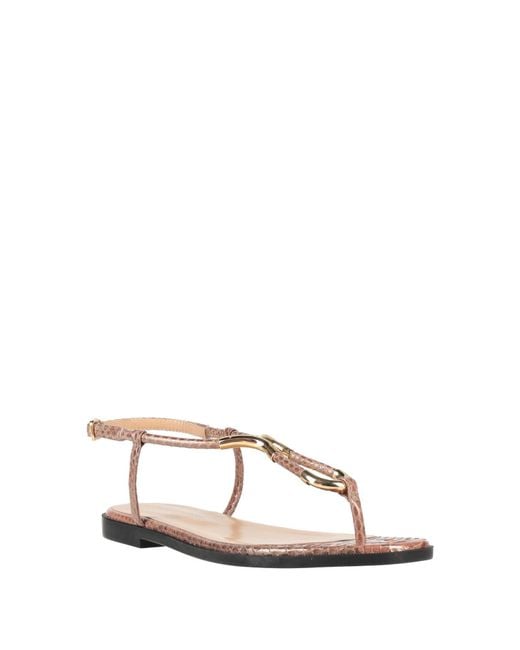 Sergio Rossi Natural Thong Sandal