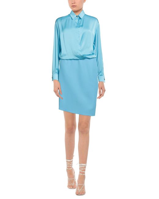 Stefano De Lellis Blue Mini Dress