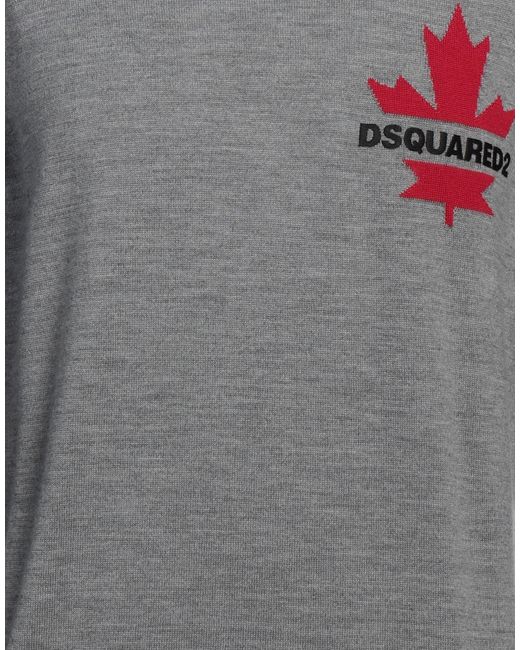 DSquared² Gray Sweater Virgin Wool for men