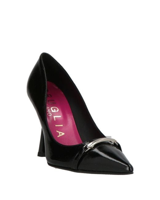 Bruglia Black Pumps Leather