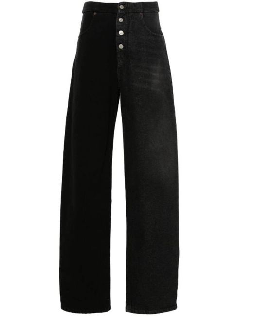 Pantalon en jean MM6 by Maison Martin Margiela en coloris Black