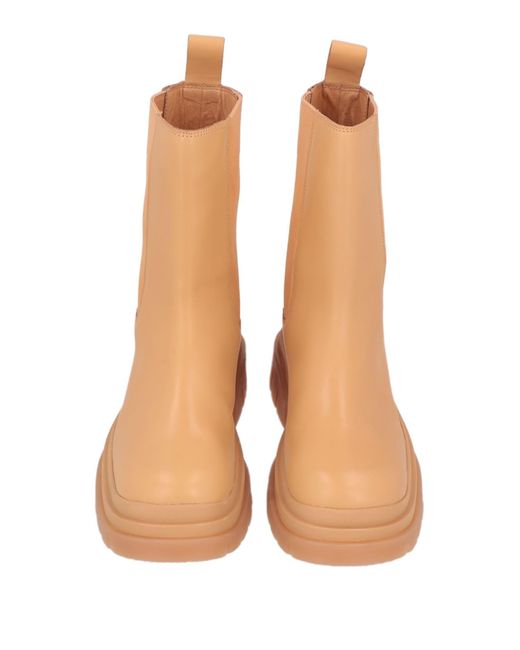Ash Natural Ankle Boots Soft Leather